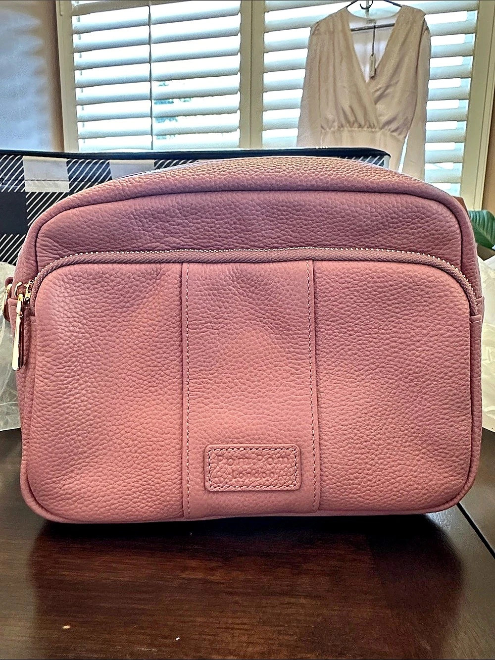 Pompom London Pink Crossbody Bag Like New